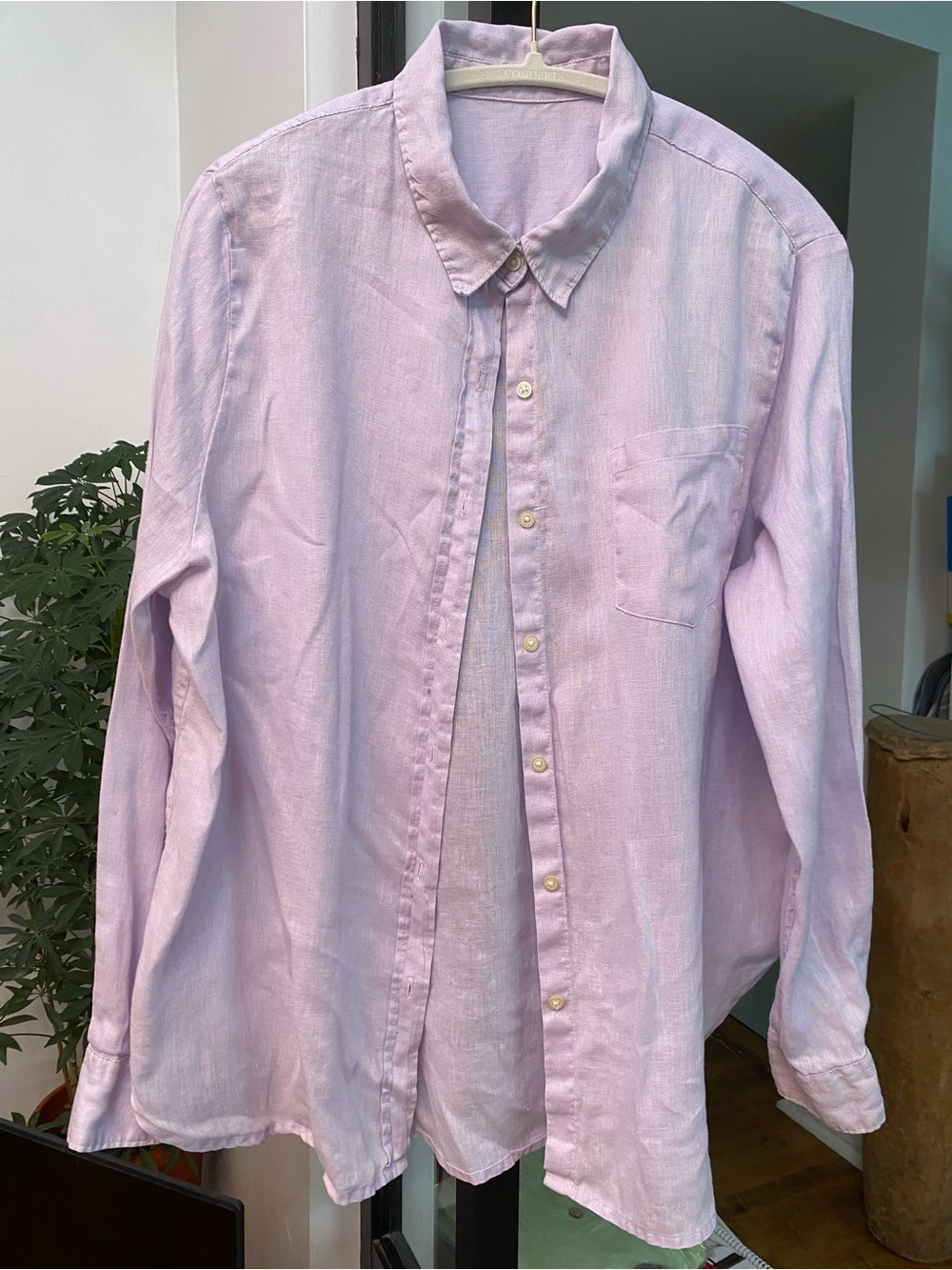 Women’s Button-Down Shirt — Light Lavender